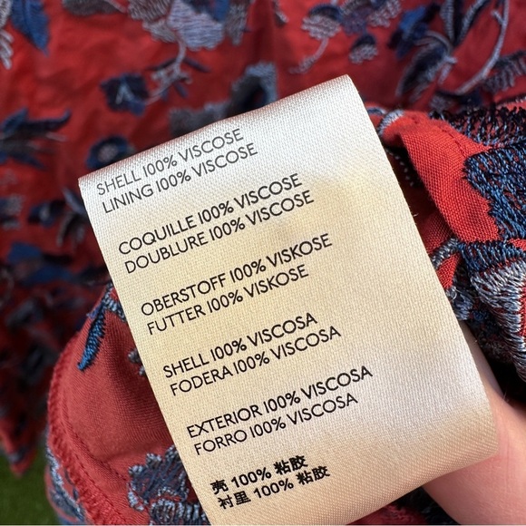 Anthro embroidered mini dress - Picture 8 of 9